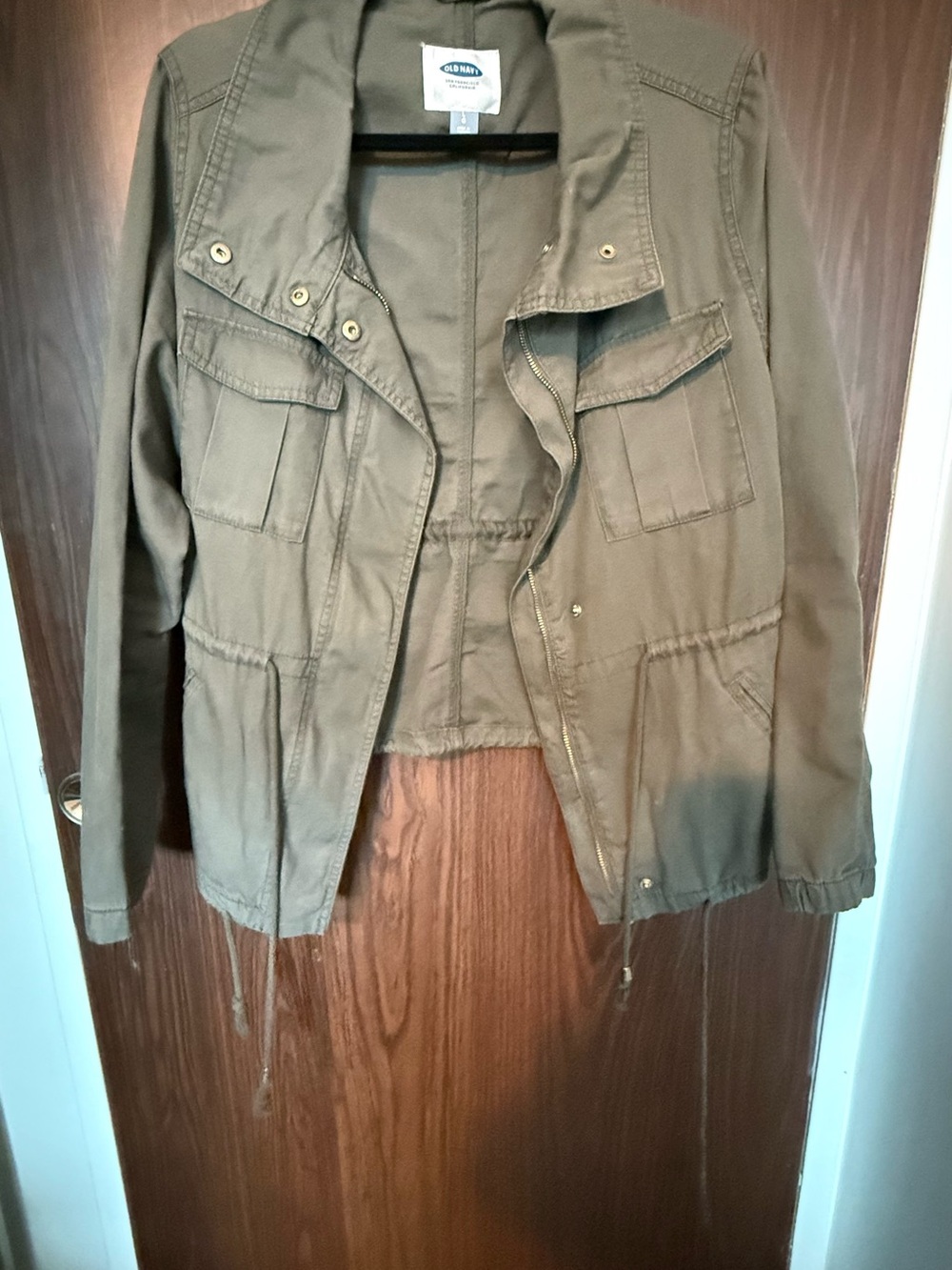 Old Navy Women's Utility Jacket in Olive - Large